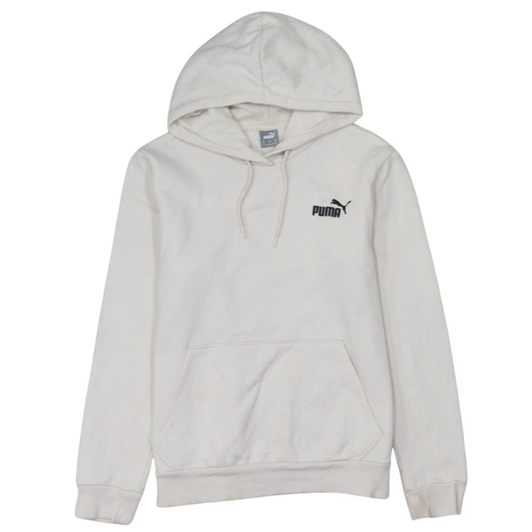 Puma 90's Drawstring Pockets Pullover Hoodie Medium Beige Cream