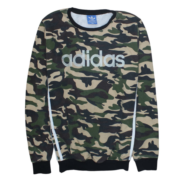 Adidas 90's Spellout Crew Neck Sweatshirt XXLarge (2XL) Black