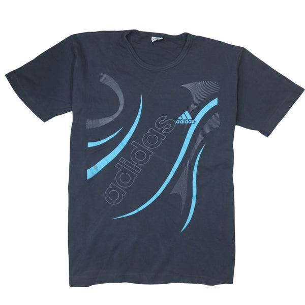 Adidas 90's Spellout Short Sleeves T Shirt XXLarge (2XL) Black