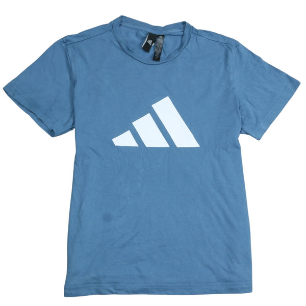 Adidas 90's Blue Spellout T-Shirt Small Vintage Short Sleeve Men's