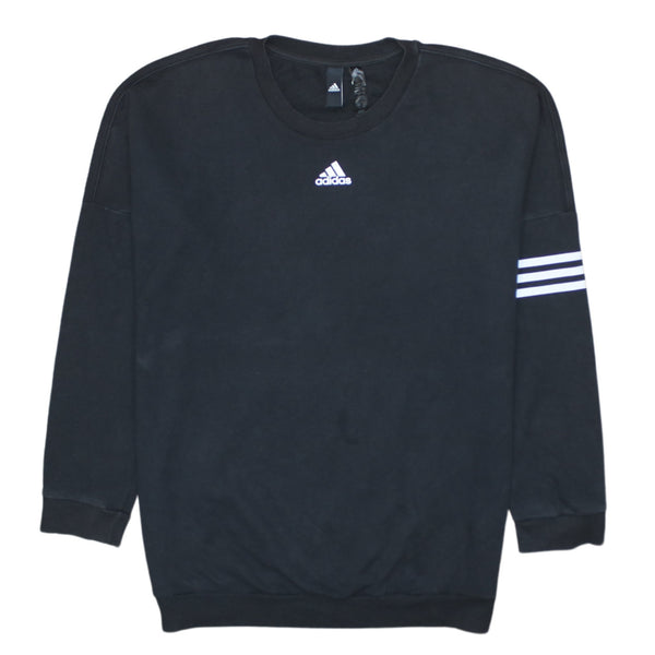 Adidas 90's Lightweight Crew Neck Sweatshirt Medium Black