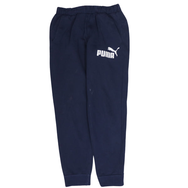 Puma 90's Rib Cuff Casual Joggers / Sweatpants Small Navy Blue