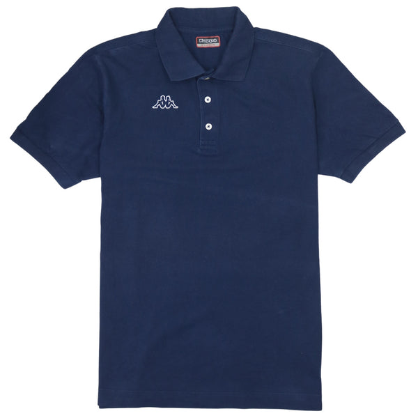 Vintage Kappa 90's Navy Blue Polo Shirt XL Short Sleeve Cotton Top