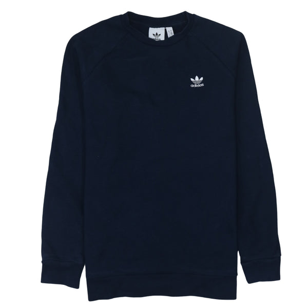 Adidas 90's Lightweight Crew Neck Sweatshirt Medium Navy Blue