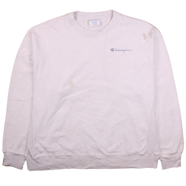 Champion 90's Heavyweight Crew Neck Men's Sweatshirt XXLarge 2XL White
