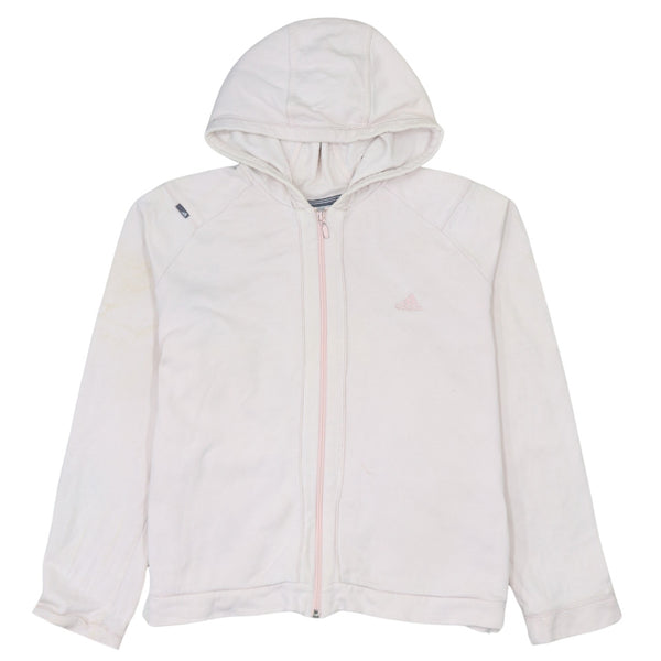 Adidas Vintage 90's Pink Sportswear Full Zip Hoodie Women Large