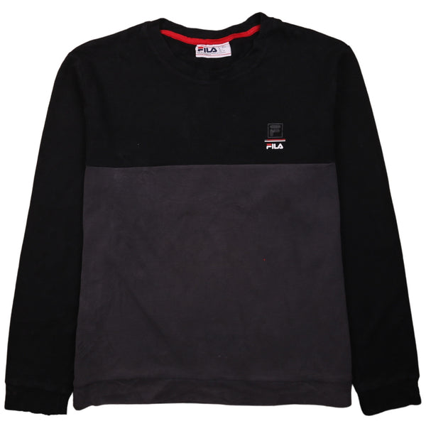 Fila 90's Heavyweight Crew Neck Sweatshirt Large Black