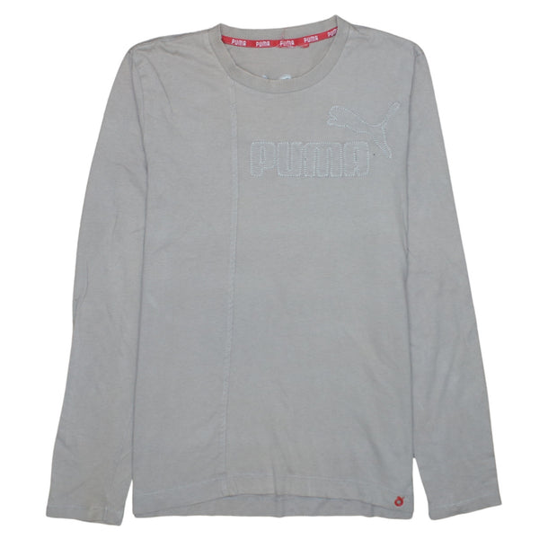 Puma 90's Spellout Crew Neck Sweatshirt XSmall  Grey