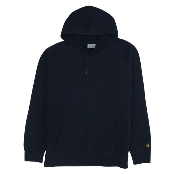Vintage 90's Carhartt Black Pullover Hoodie XLarge with Drawstring Pockets