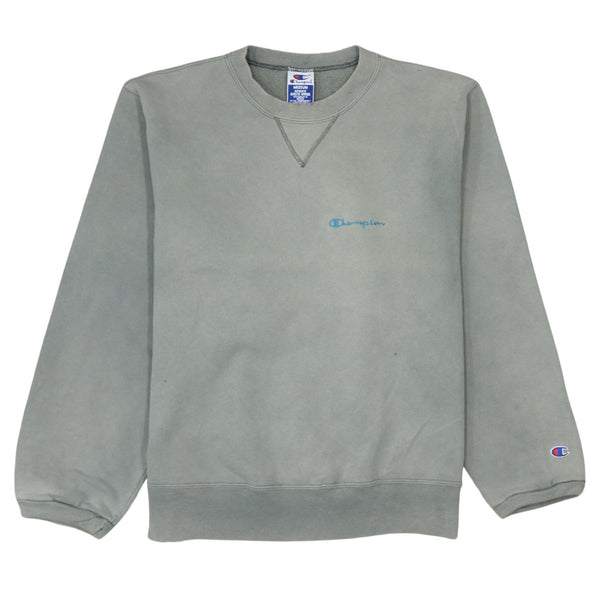 Champion 90's Lightweight Crew Neck Sweatshirt Medium Green