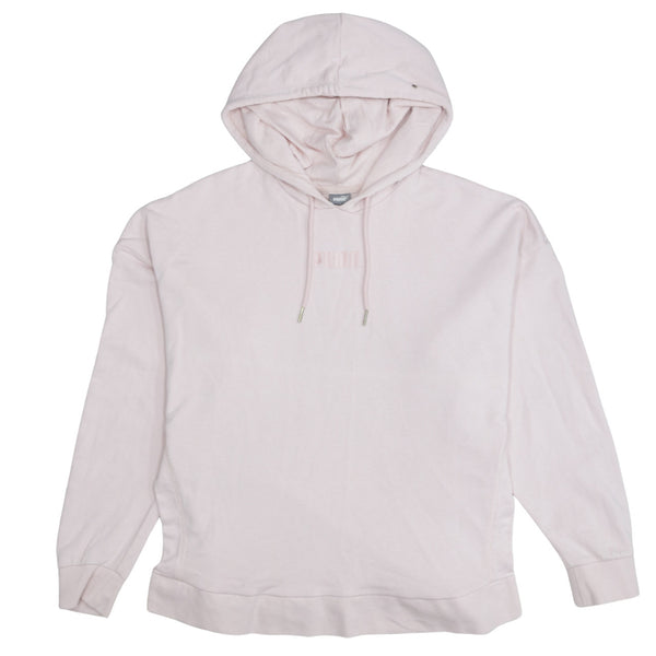 Puma 90's Lightweight Pullover Hoodie Medium Pink