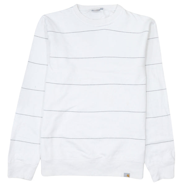 Carhartt 90's Plain Crew Neck Sweatshirt Large White