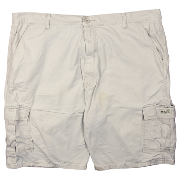 Vintage Wrangler Men's 90's Cargo Pockets Shorts 42 Beige Cream Retro
