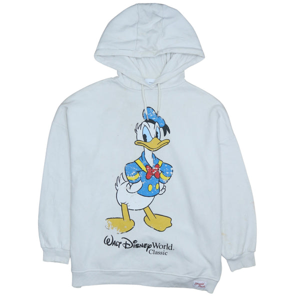 Diseny 90's Walt Disney World Pullover Hoodie Medium White