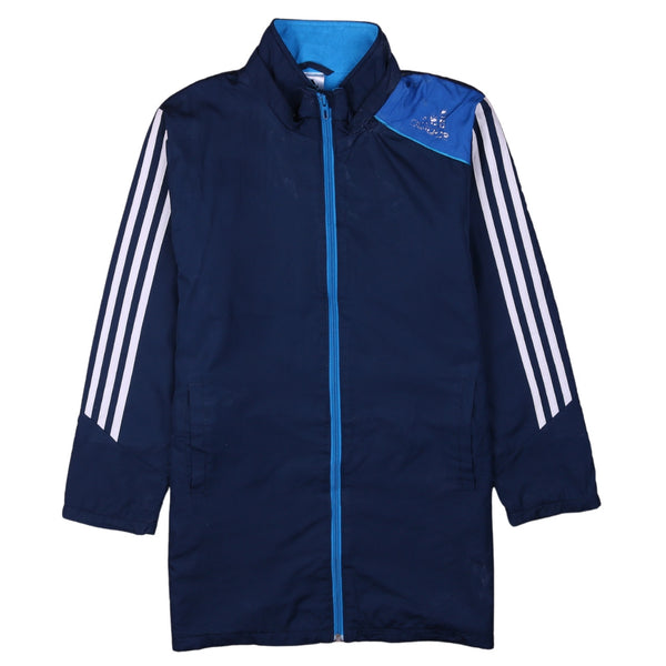 Adidas 90's Vintage Blue Women's Windbreaker Small Full Zip Sportswear