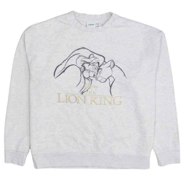 Disney 90's Lion King Crew Neck Sweatshirt Medium Grey