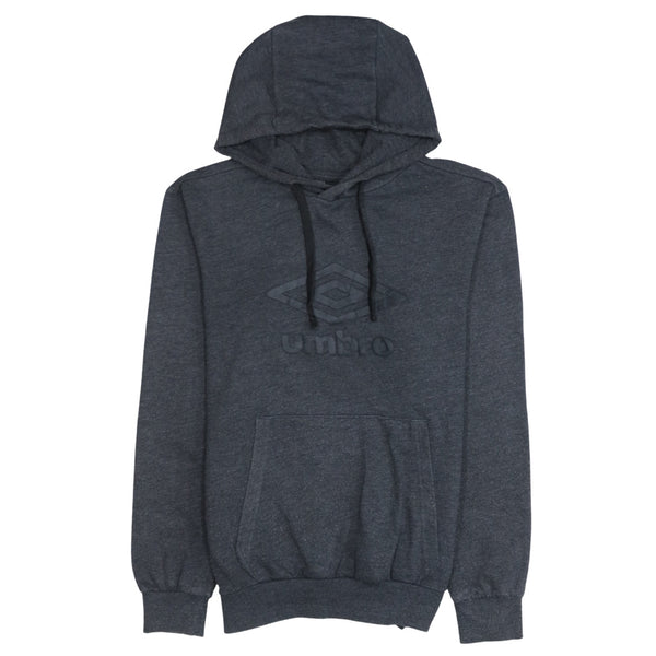 Umbro 90's Spellout Pullover Hoodie Small Grey