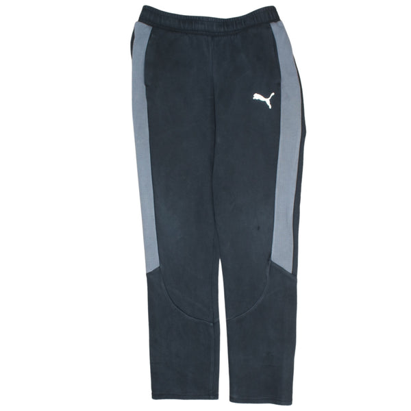 Puma 90's Vintage Black Casual Trousers with Side Stripe, XLarge