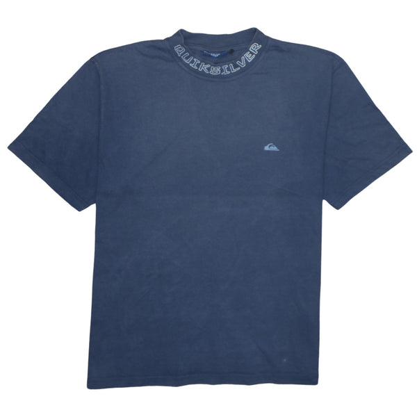 QuikSilver   T Shirt Medium Navy Blue