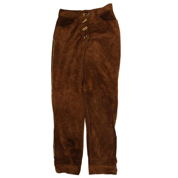 Active 90's Straight Leg Baggy Trousers / Pants 28 Brown