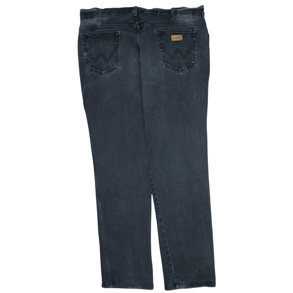 Wrangler 90's Lightwash Straight Leg Baggy Jeans / Pants 34 Black