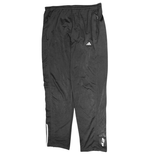 Adidas 90s Vintage Black Elastic Drawstring Trousers Men's Medium