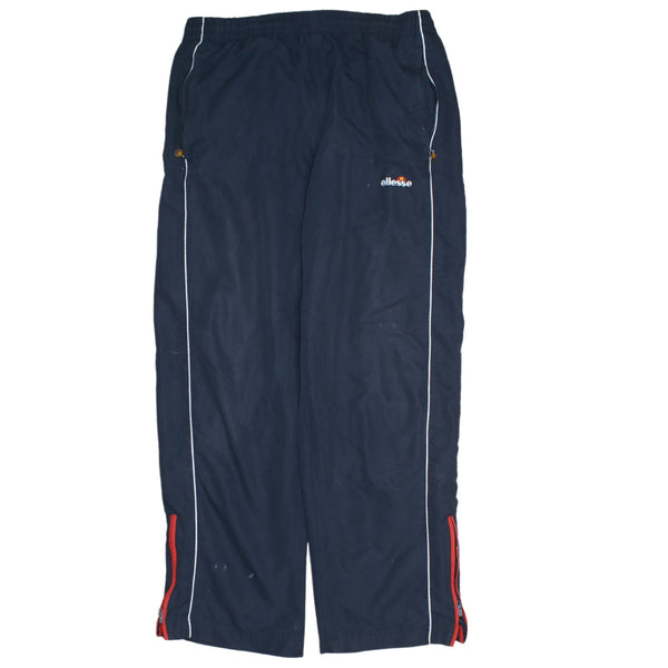 Ellesse Navy Blue 90's Vintage Baggy Straight Leg Trousers Pants Size 30