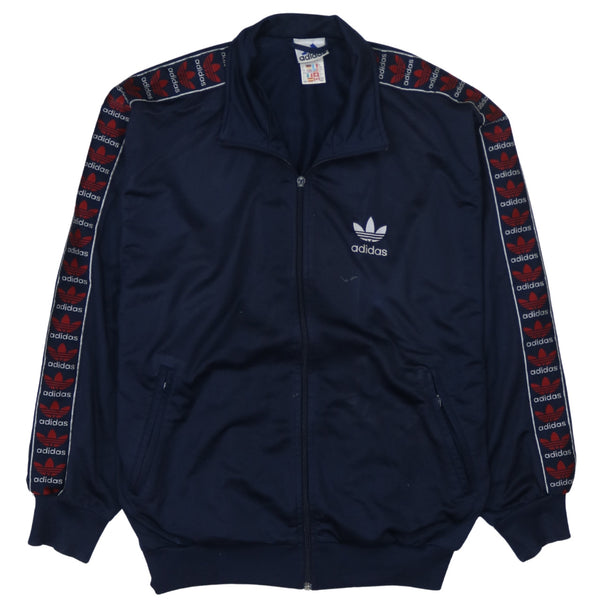 Adidas 90's Lightweight Full Zip Up Sweatshirt Small Navy Blue