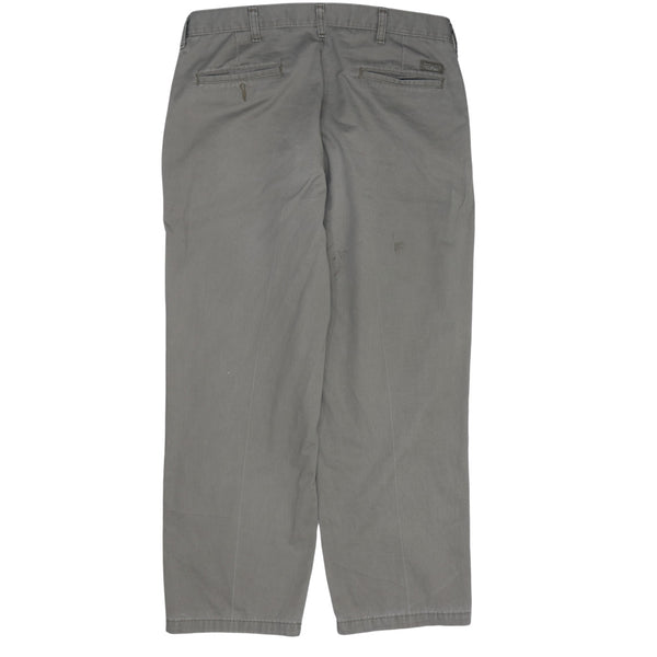 Lee Men's 90's Baggy Straight Leg Trousers Pants 36 Grey