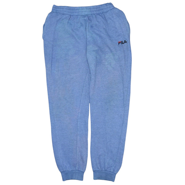 Vintage Fila 90's Blue Cotton Joggers Sweatpants Men's Size 28