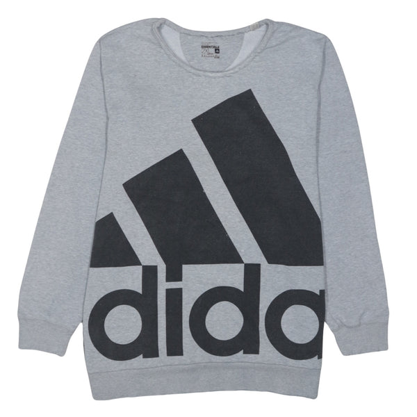 Adidas 90's Spellout Crew Neck Sweatshirt XXLarge (2XL) Grey