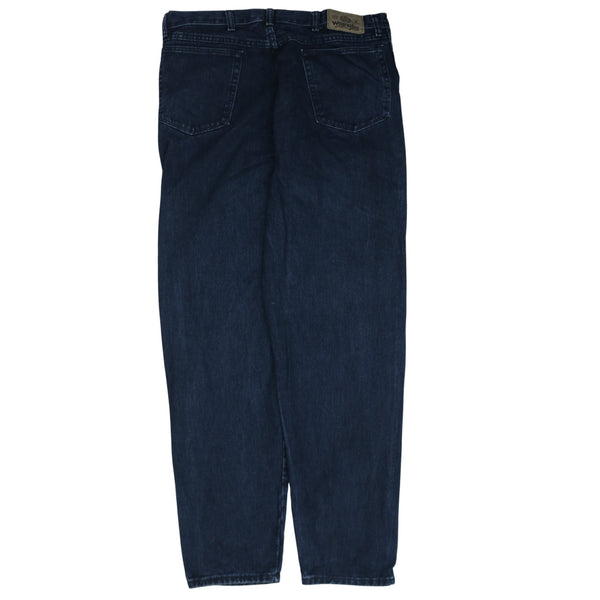 Wrangler 90's Lightwash Casual Trousers / Pants 36 Navy Blue