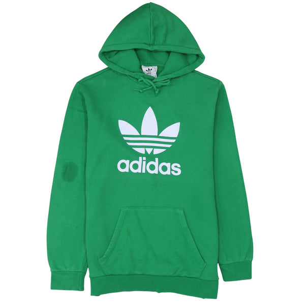 Adidas 90's Spellout Pullover Hoodie Medium Green