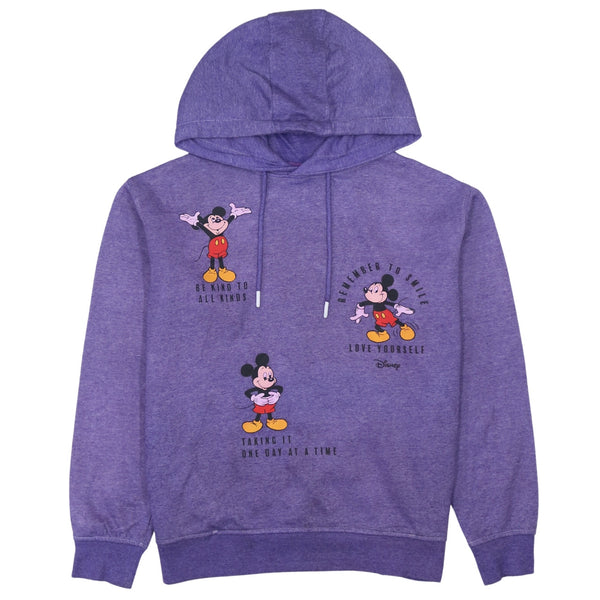 Vintage 90's Disney Mickey Mouse Pullover Hoodie Women's Small Purple