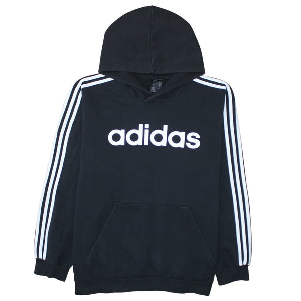 Adidas 90's Spellout Pullover Hoodie XXLarge (2XL) Black
