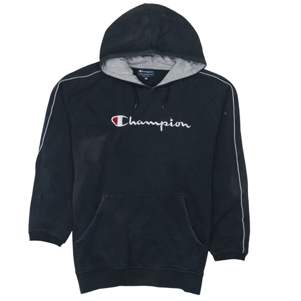 Champion 90's Spellout Pullover Hoodie XXLarge (2XL) Black