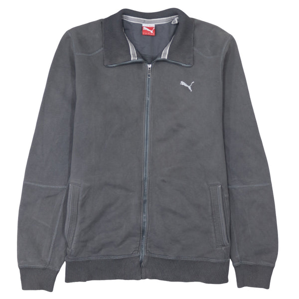Puma 90's Lightweight Full Zip Up Sweatshirt XLarge Grey