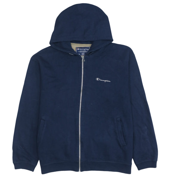 Champion Vintage Sportswear Full Zip Hoodie Navy Blue Medium