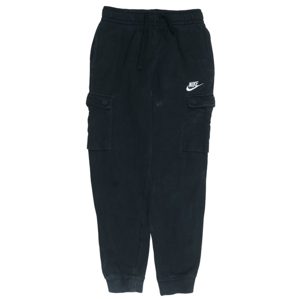 Nike 90's Black Swoosh Drawstring Joggers, Men's Medium, Elastic Waistband