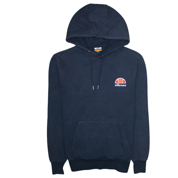 Ellesse 90's Lightweight Pullover Hoodie Medium Navy Blue