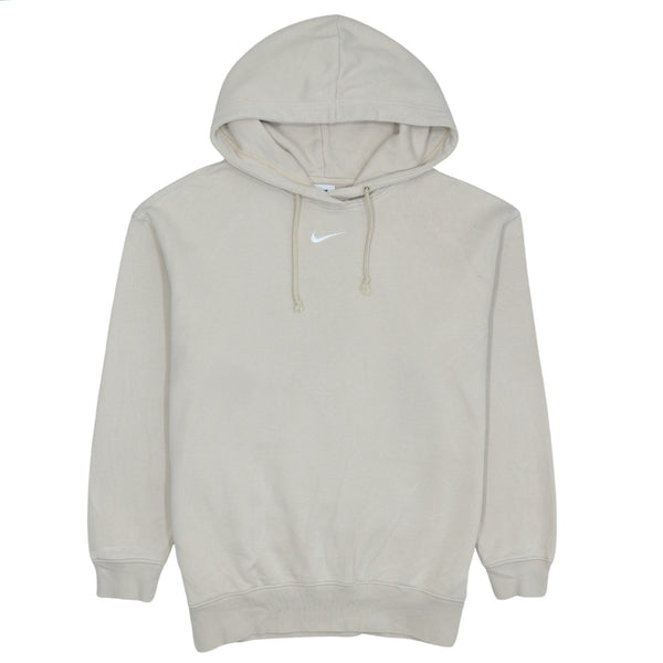 Nike 90's Beige Cream XSmall Pullover Hoodie with Swoosh