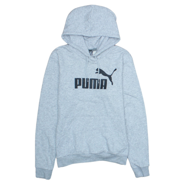 Puma 90's Grey Spellout Pullover Hoodie Women's Medium