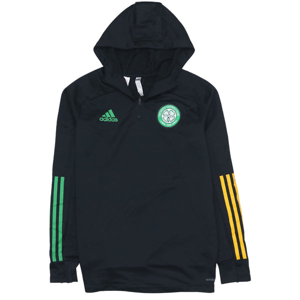 Adidas 90's Striped Sleeve Pullover Hoodie Large Black