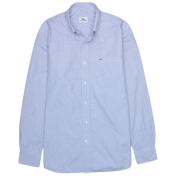 Vintage Lacoste 90's Purple Long Sleeve Button Up Shirt Men's Large