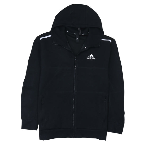 Adidas 90's Lightweight Full Zip Up Hoodie XLarge Black
