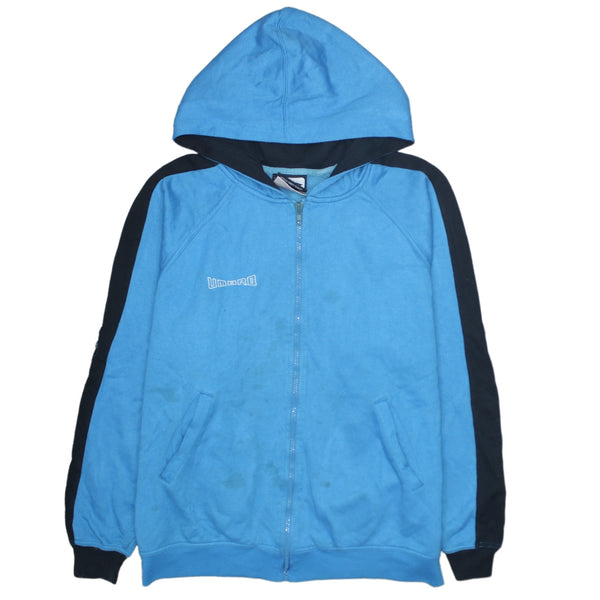 Umbro 90's Lightweight Full Zip Up Hoodie Medium Blue