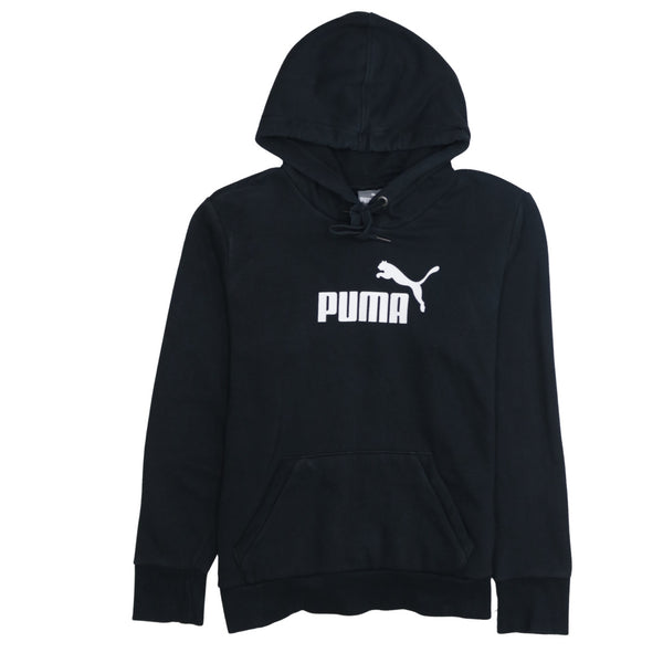 Puma 90's Spellout Pullover Hoodie XLarge Black