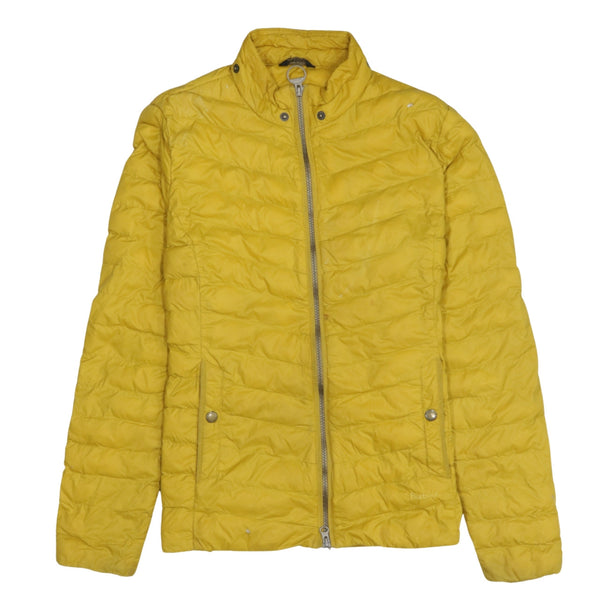 Barbour 90's Lightweight Full Zip Up Puffer Jacket Medium  Yellow