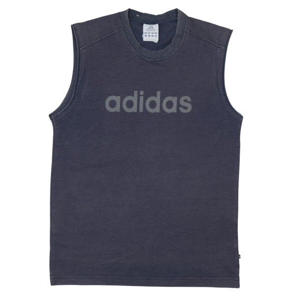 Adidas 90's Spellout Crew Neck Gilet Medium Black