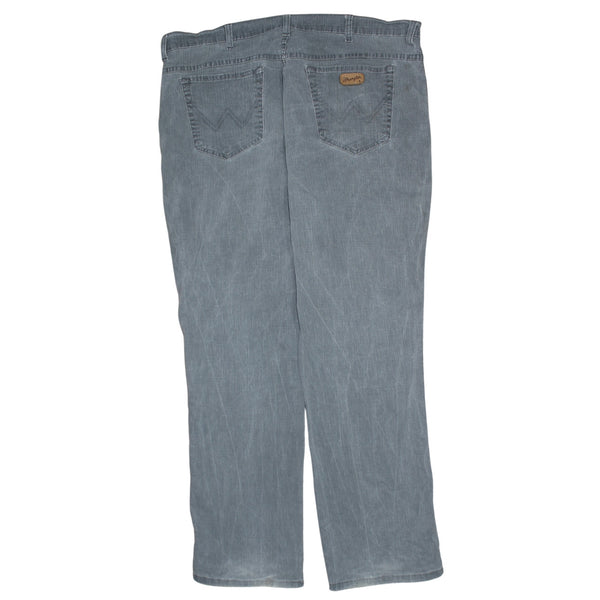 Wrangler 90's Lightwash Straight Leg Baggy Trousers / Pants 40 Grey